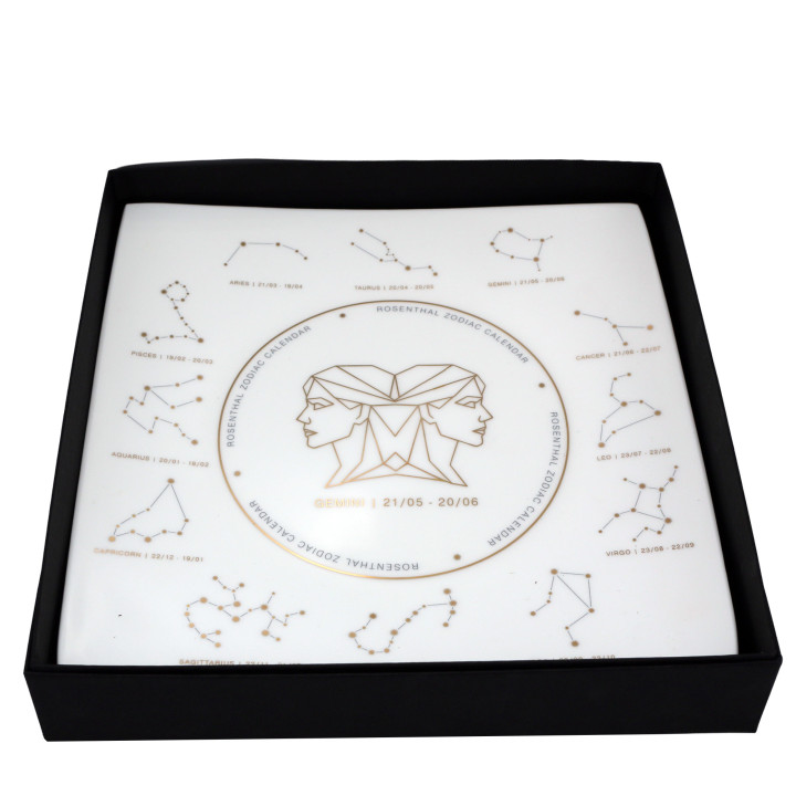 Porcelanowy talerz Znak Zodiaku Bliźnięta Rosenthal