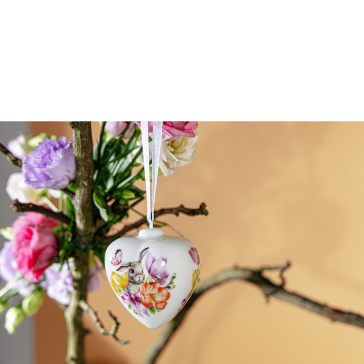 Porcelanowa zawieszka "Serce" Wielkanoc Hutschenreuther