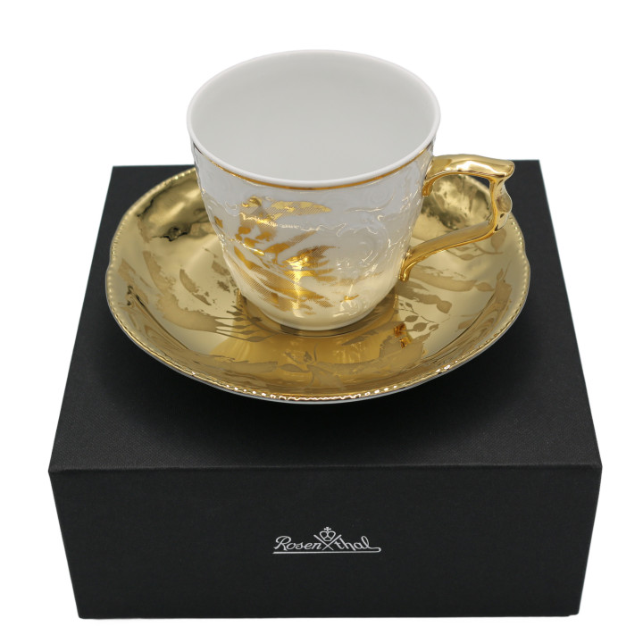 Porcelanowa filiżanka do kawy Sanssouci Midas w opakowaniu upominkowym Rosenthal