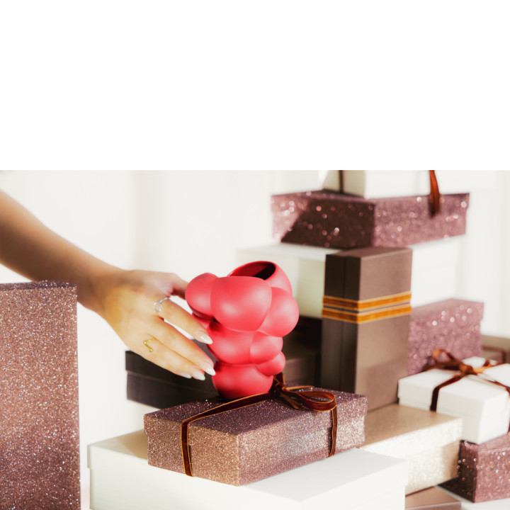 Porcelanowy wazon Skum Ruby midi 14 cm Rosenthal