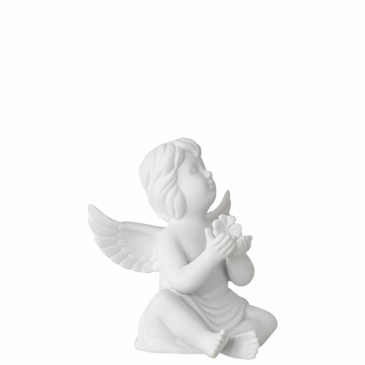 Porcelanowy anioł średni z koniczynką Rosenthal