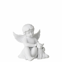 Porcelanowy anioł średni z lisem Rosenthal