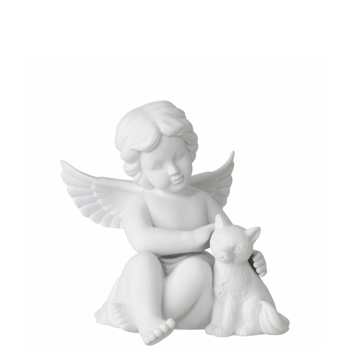 Porcelanowy anioł duży z lisem Rosenthal