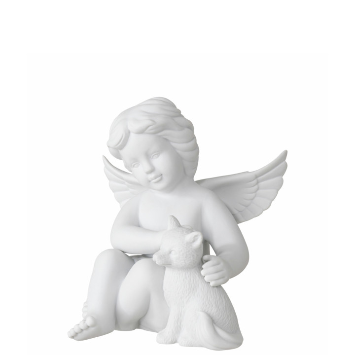 Porcelanowy anioł duży z lisem Rosenthal