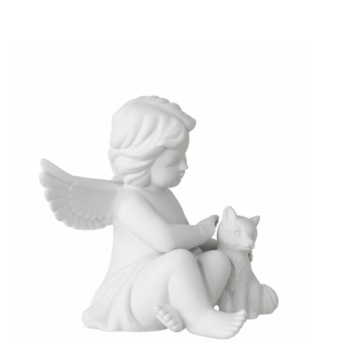 Porcelanowy anioł duży z lisem Rosenthal