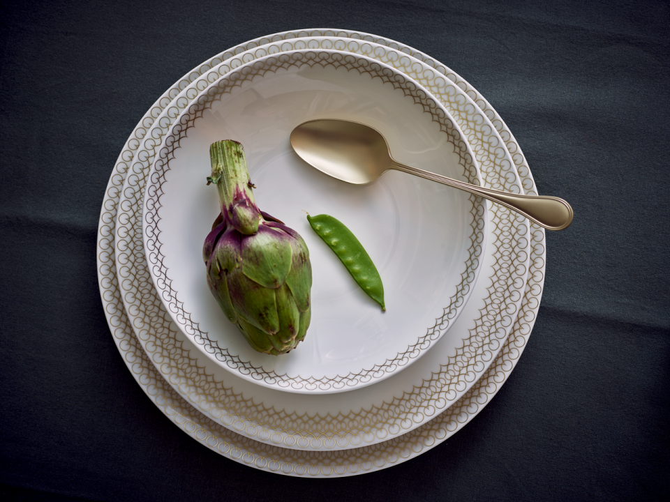 kopia Porcelanowy talerz głęboki 23 cm Jade Glam Rosenthal