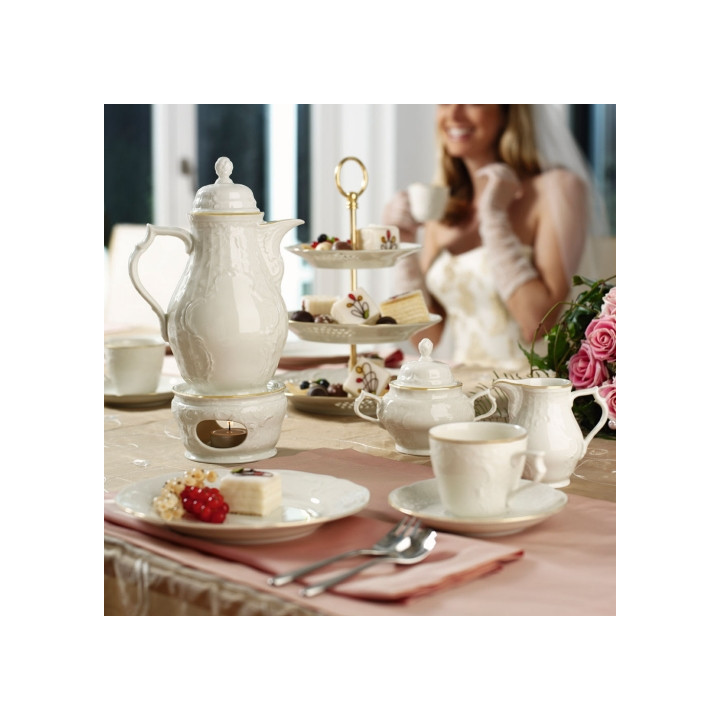 Porcelanowy serwis do herbaty dla 6 osób Sanssouci Gold Rosenthal