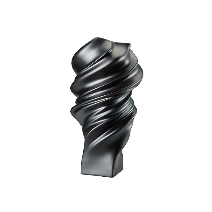 Porcelanowy wazon Squall czarny 32 cm Rosenthal