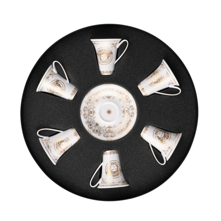 Zestaw filiżanek do espresso Versace Medusa Gala Gold