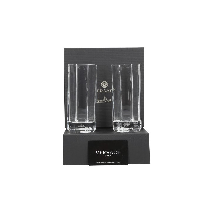 Zestaw 2 szklanek Longdrink Versace Crystal Medusa Lumiere