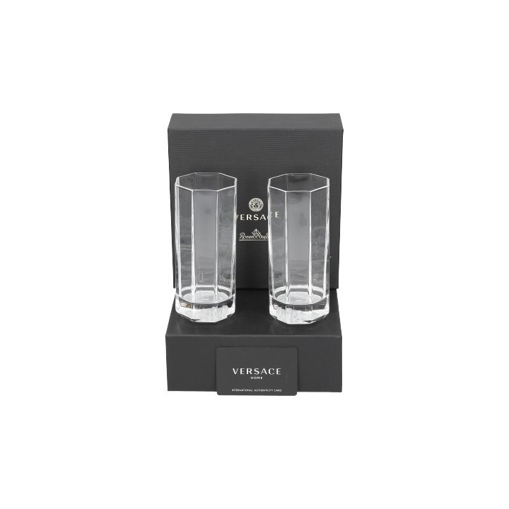 Zestaw 2 szklanek Longdrink Versace Crystal Medusa Lumiere