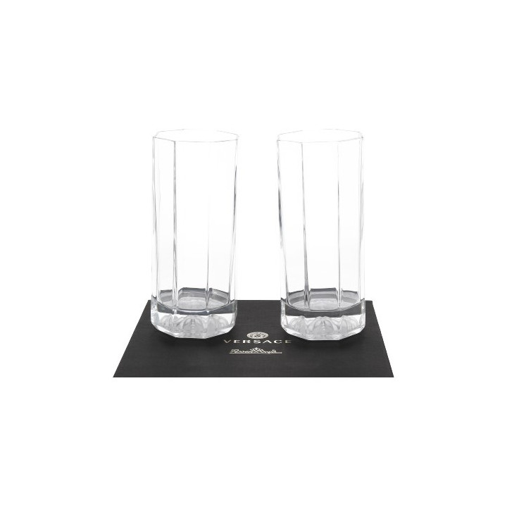 Zestaw 2 szklanek Longdrink Versace Crystal Medusa Lumiere