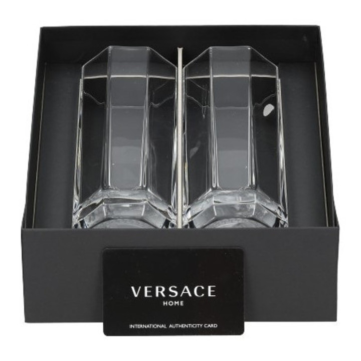 Zestaw 2 szklanek Longdrink Versace Crystal Medusa Lumiere