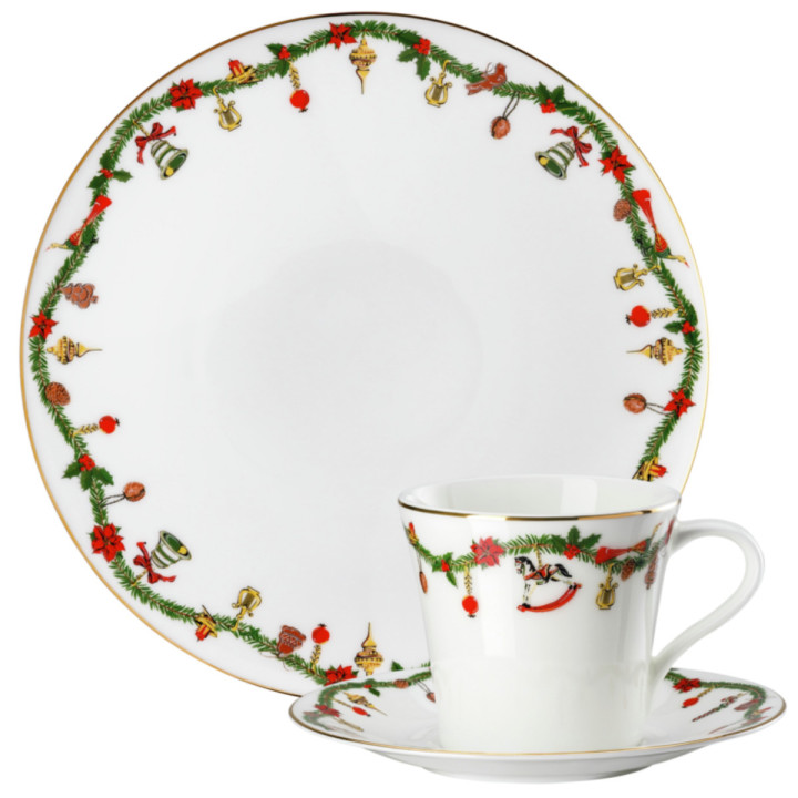 Zestaw Filiżanka kombi + Talerz 22 cm Nora Christmas